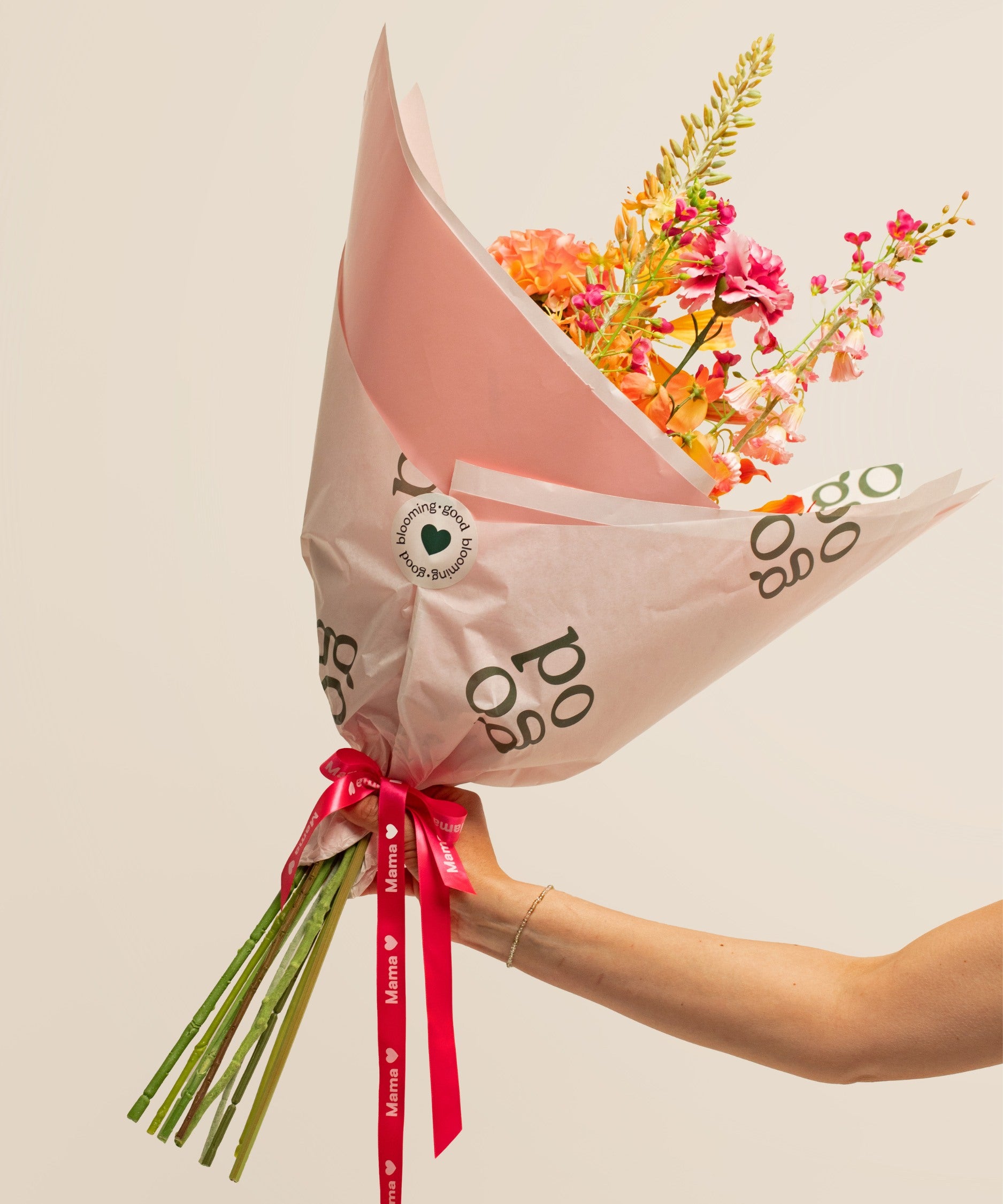 Moederdag Giftwrapping - Met lint, envelop & kaartje en luxe wrapping
