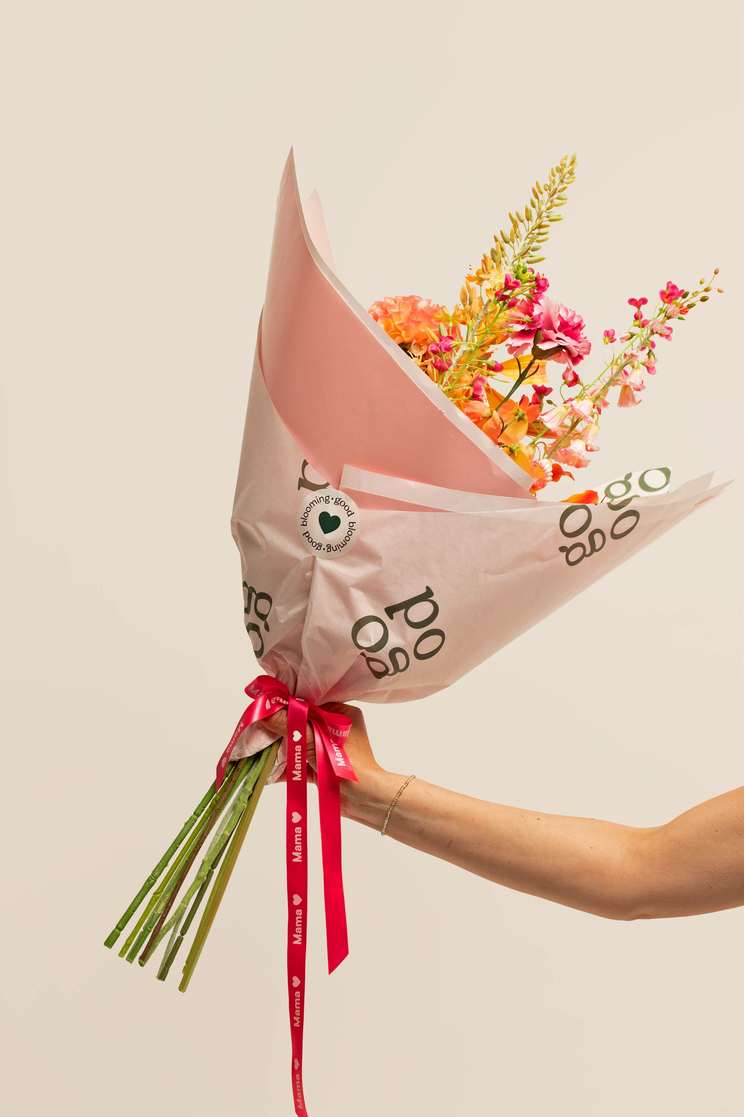 Moederdag Giftwrapping - Met lint, envelop & kaartje en luxe wrapping